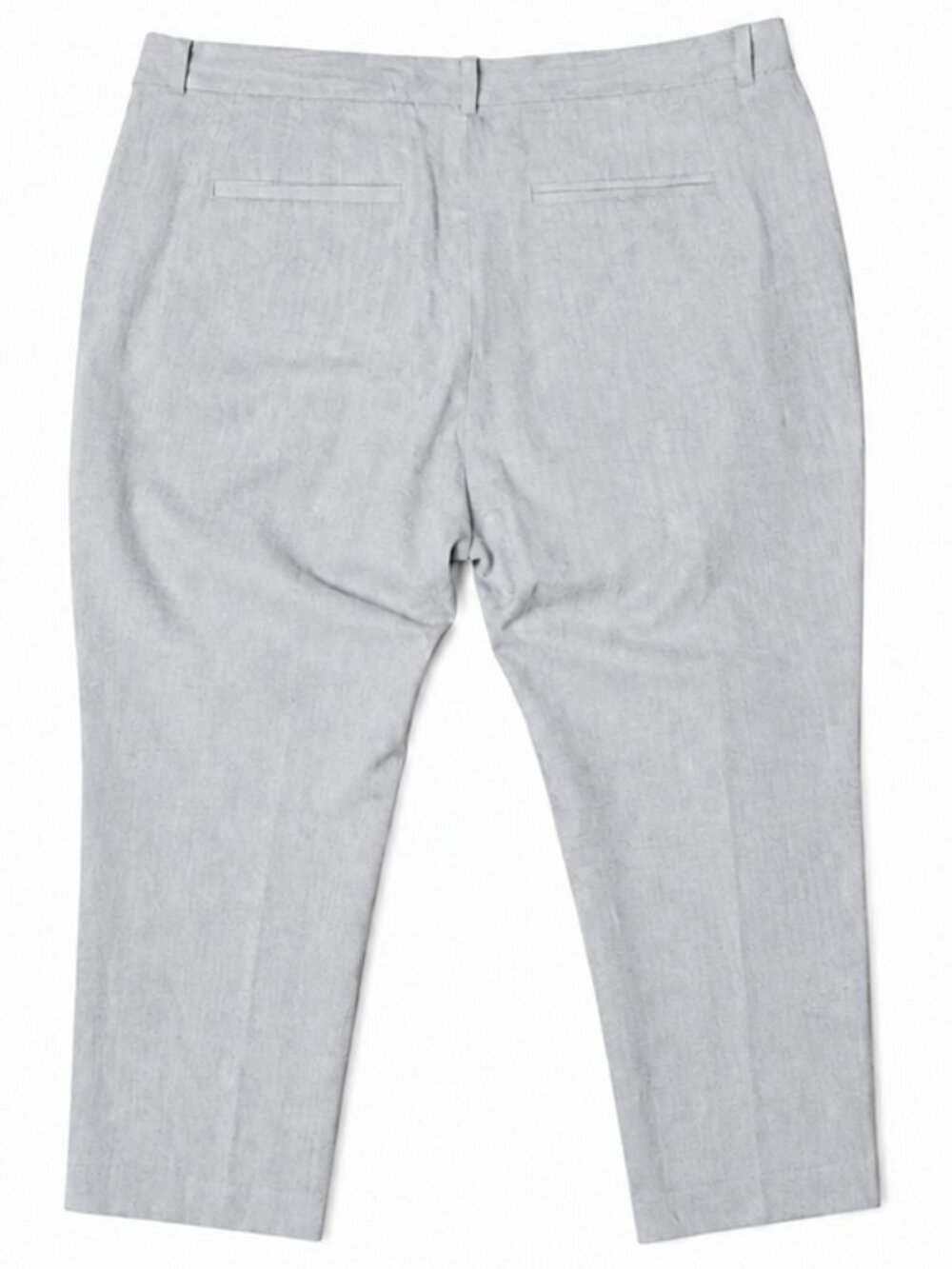 41 Hawthorn 22W Light Grey Heather Stretch Ankle Dress Pants - Picture 2 of 15